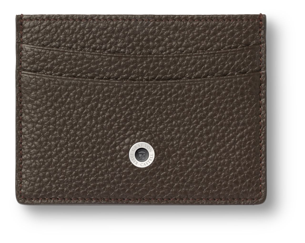 Graf-von-Faber-Castell - Two-sided credit card case Cashmere, dark brown