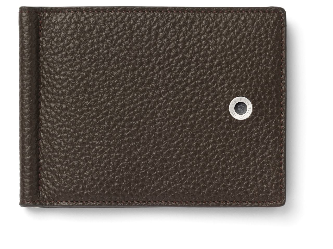 Graf-von-Faber-Castell - Credit card case with money clip Cashmere, dark brown