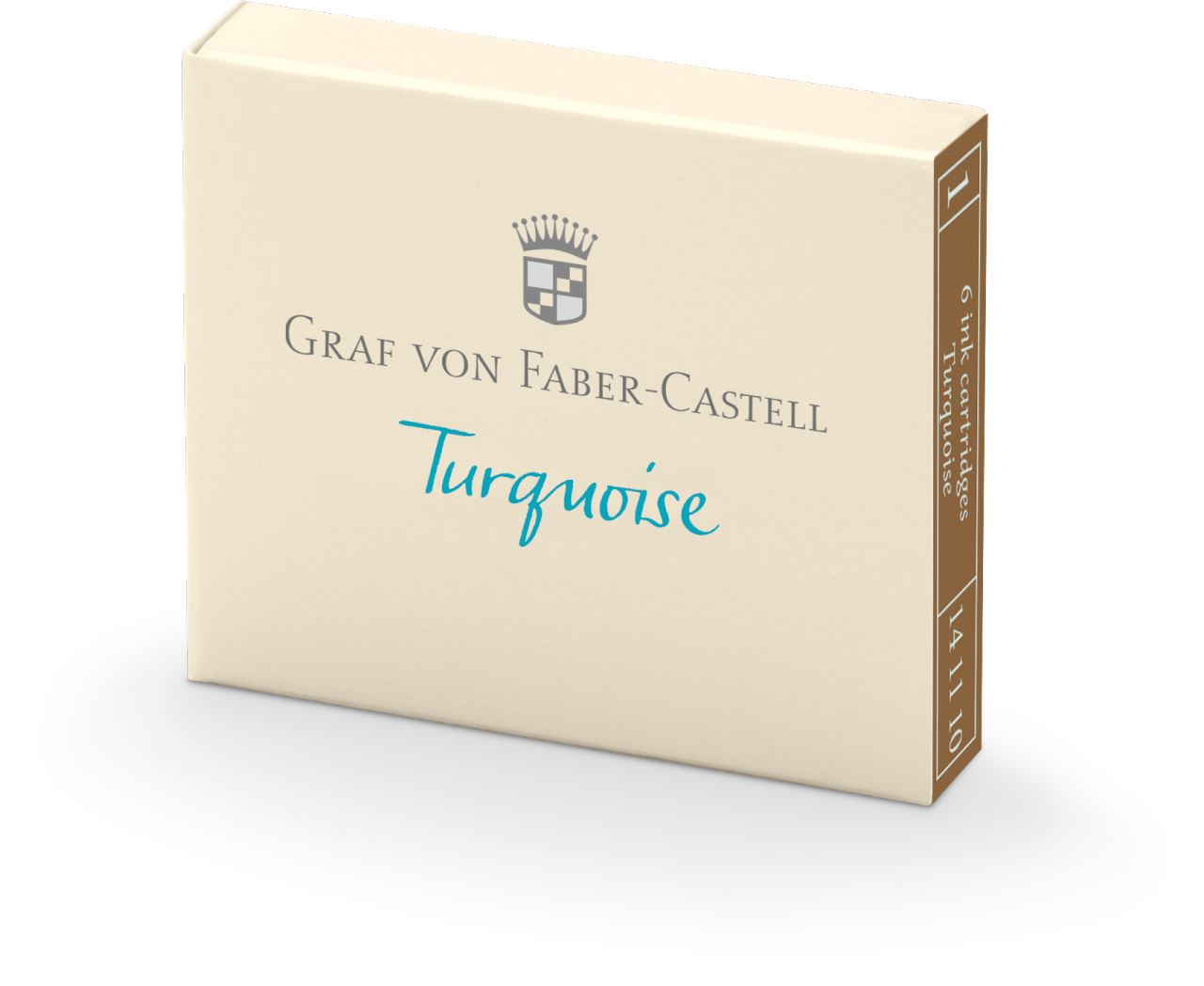 Graf-von-Faber-Castell - 6 ink cartridges, Turquoise