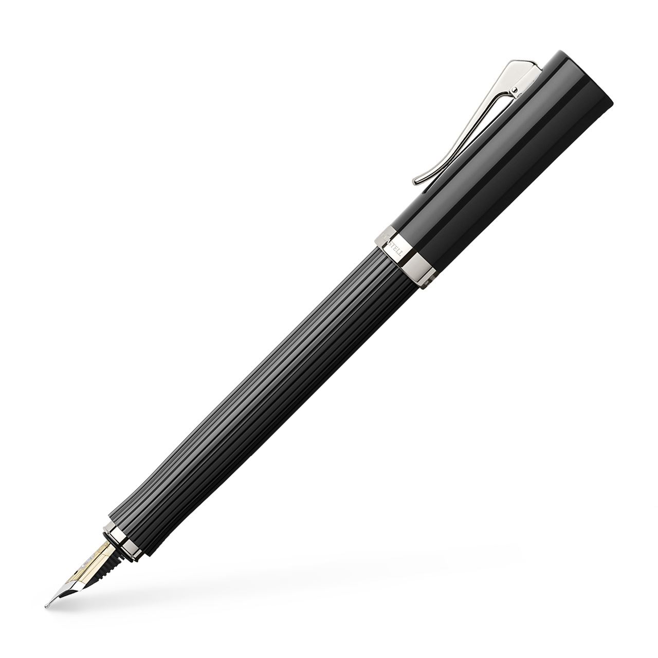 Graf-von-Faber-Castell - Fountain pen Intuition fluted, black, Medium