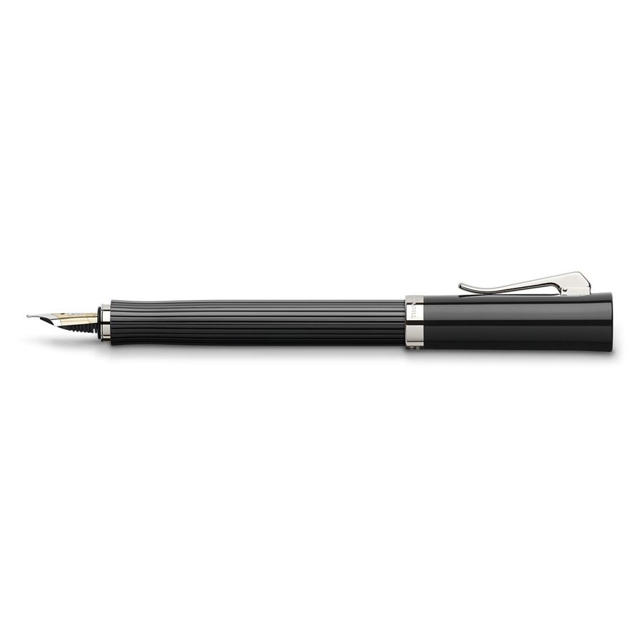 Graf-von-Faber-Castell - Fountain pen Intuition fluted black, Oblique/ Broad
