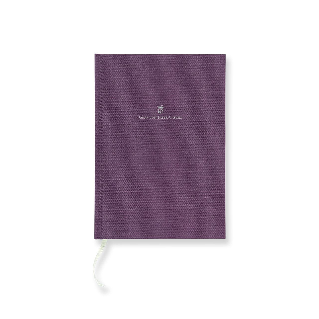 Graf-von-Faber-Castell - Notebook with linen cover A5 Violet Blue