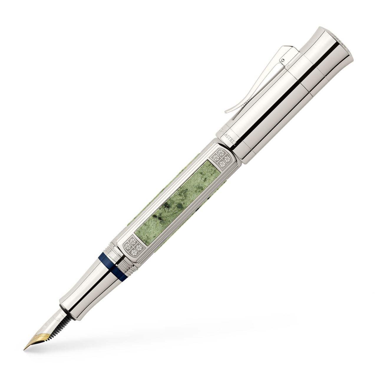 Graf-von-Faber-Castell - Fountain pen, Pen of the Year 2015 platinum-plated, Medium