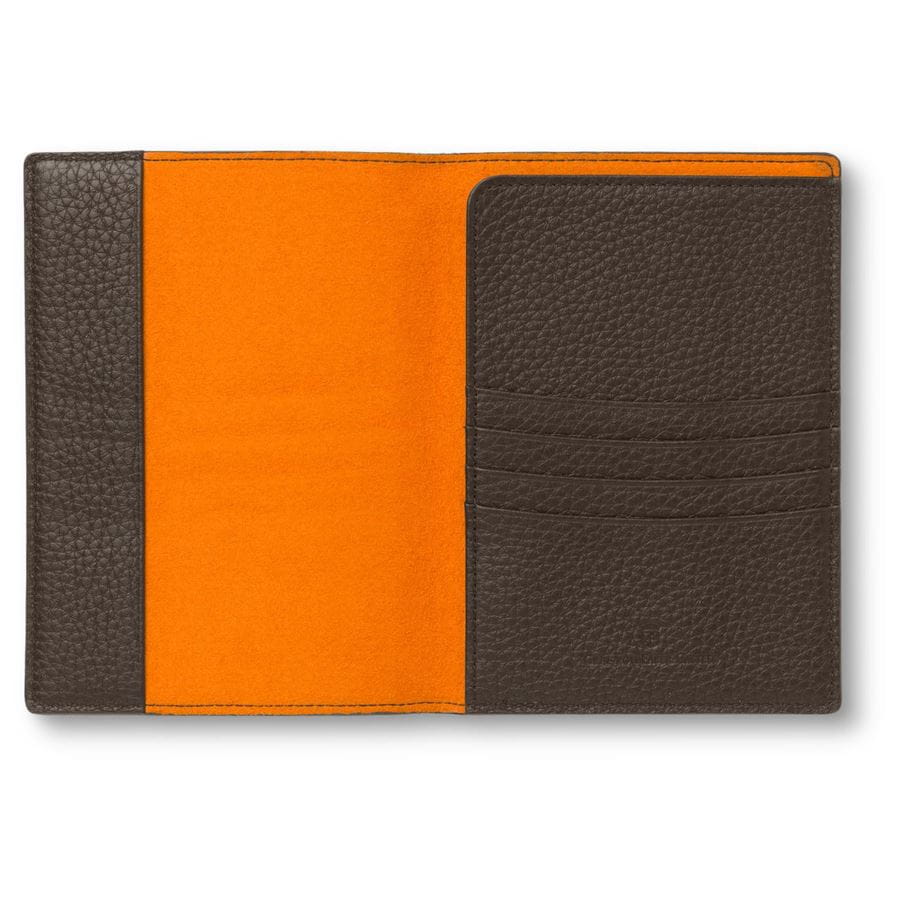 Graf-von-Faber-Castell - Passport cover Cashmere, Dark Brown
