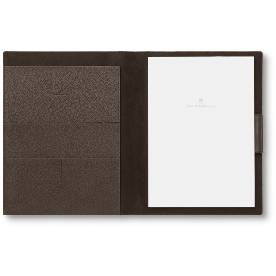 Graf-von-Faber-Castell - Writing case A4 Cashmere, Dark Brown