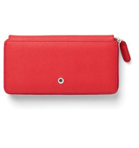 Graf-von-Faber-Castell - Ladies purse Epsom with zipper, India Red