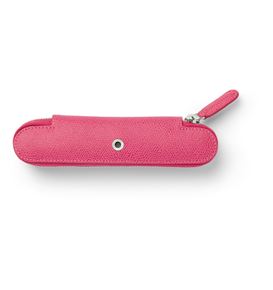 Graf-von-Faber-Castell - Standard case for 1 pen with zipper Epsom, Electric Pink