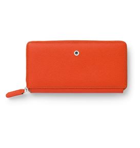 Graf-von-Faber-Castell - Ladies purse Epsom with zipper, Burned Orange