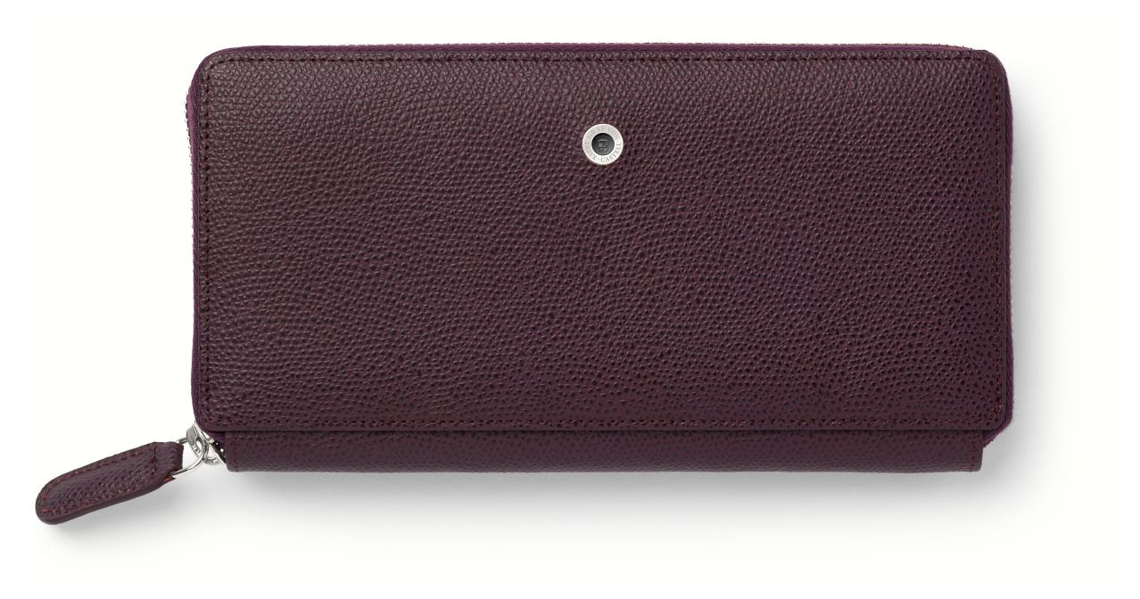 Graf-von-Faber-Castell - Ladies purse with zipper, Violet Blue