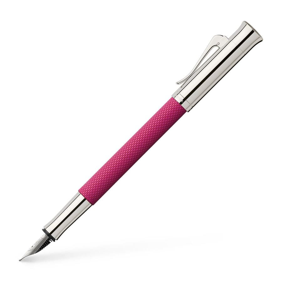 Graf-von-Faber-Castell - Fountain pen Guilloche Electric Pink EF