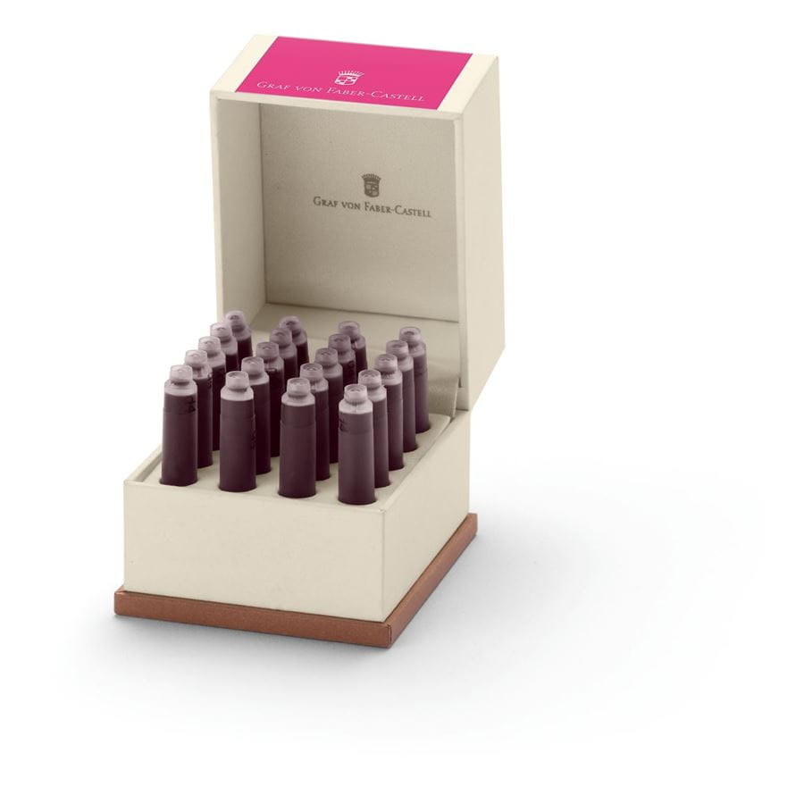Graf-von-Faber-Castell - 20 ink cartridges Electric Pink