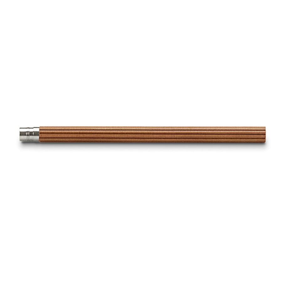 Graf-von-Faber-Castell - 5 spare pencils Perfect Pencil, platinum-plated, Brown