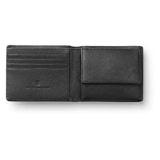Graf-von-Faber-Castell - Wallet with flap, black Saffiano