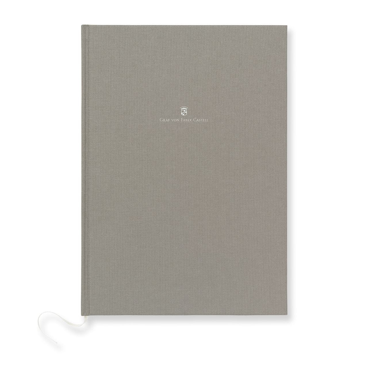 Graf-von-Faber-Castell - Linen-bound book A4 Stone Grey