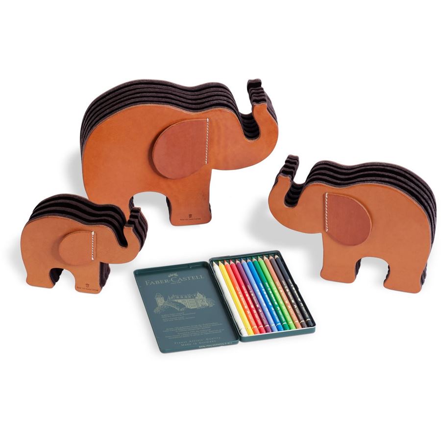 Graf-von-Faber-Castell - Pen holder Elephant large, Natural